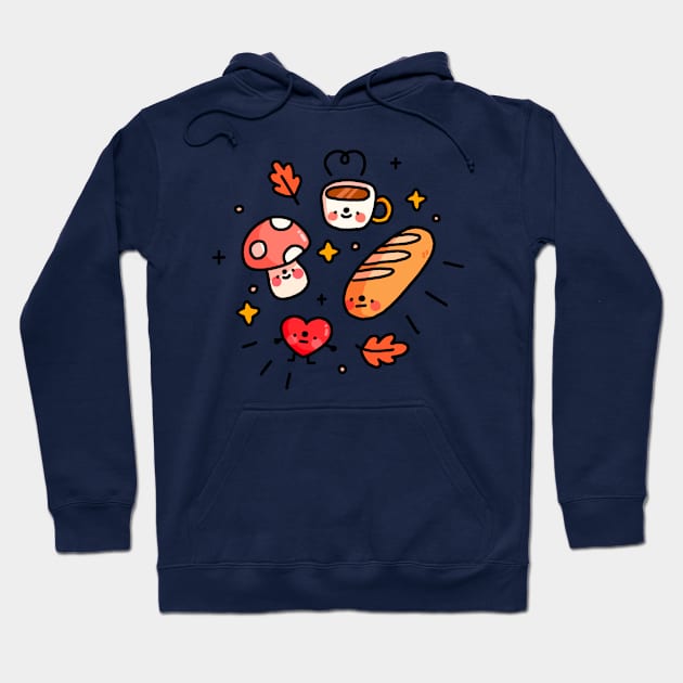 Fall Friends Hoodie by maiadrawss